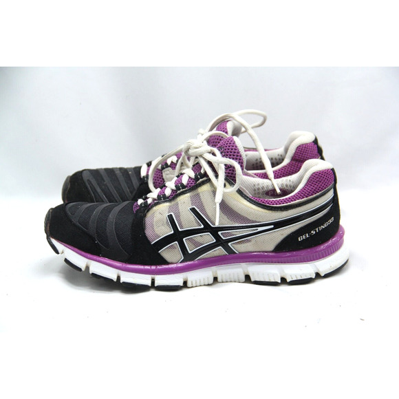 Asics Gel-Sting33 Running Shoes Womens Sz 8 Purple Suede T17JQ Walking Sneakers - Picture 1 of 8